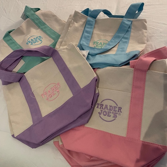 Trending Trader Joe’s Mini Canvas Totes - All Colors - Picture 1 of 1